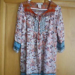 Flying Tomato Boho Tunic Top